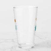 Turquoise Orange Franciscan Sternexplosion Mitte J Glas (Links)