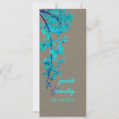 TURQUOISE-ORCHINEN/RENANTHERA/DIY-Farbe Einladung (Vorderseite)