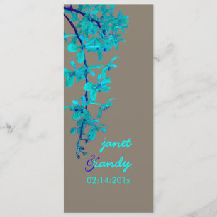 TURQUOISE-ORCHINEN/RENANTHERA/DIY-Farbe Einladung