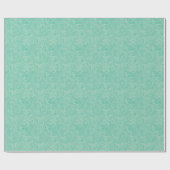 Turquoise Peony Pattern Geschenkpapier (Flach)