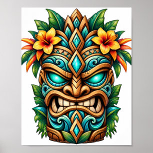 Turquoise Petal Guardian Poster