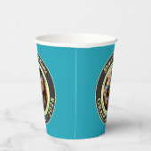 Turquoise Photo Modern Graduation Party Pappbecher (Rechts)