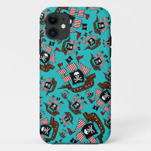 Turquoise Piraterie iPhone 11 Hülle