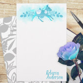 Turquoise Pony Personal Stationary
