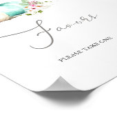 Turquoise Pumpkin Girl Baby Duwer Favoriten Poster (Ecke)