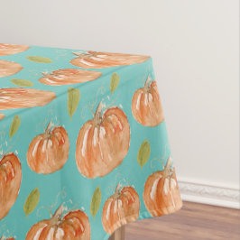 Turquoise Pumpkin Pattern Tischdecke