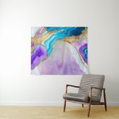 Turquoise Quartz Marble Wallpaper Wandteppich (Beispiel (Horizontal))