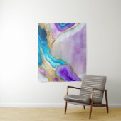 Turquoise Quartz Marble Wallpaper Wandteppich (Beispiel)