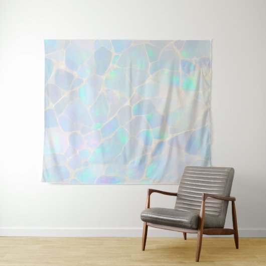 Turquoise Quartz Mosaic Wallpape Wandteppich (Beispiel (Horizontal))