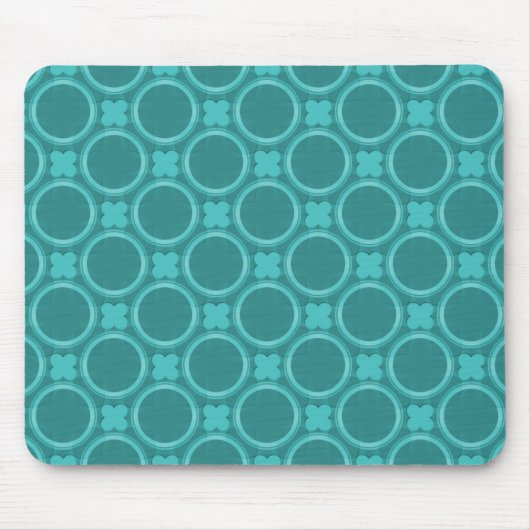 Turquoise Quirky Charm Mousepad (Vorne)