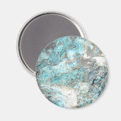 Turquoise Rock Magnet (Vorderseite/Rückseite)