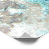 Turquoise Rock Poster (Ecke)