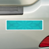 Turquoise Rosette Autoaufkleber (Auf Auto)