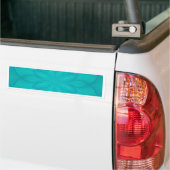 Turquoise Rosette Autoaufkleber (Auf Lkw)