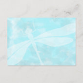 Turquoise RSVP Enclosure Cards Hinweiskarte (Rückseite)