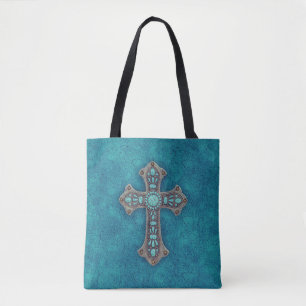 Turquoise Rustikale Totschlange Tasche