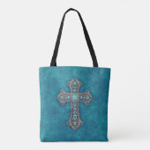 Turquoise Rustikale Totschlange Tasche (Rückseite)