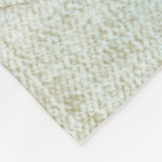 Turquoise Shabby Peacock Fleecedecke (Ecke)