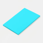 Turquoise Sky Blue Color Passen Sie das an! Post-it Klebezettel (angewinkelt)