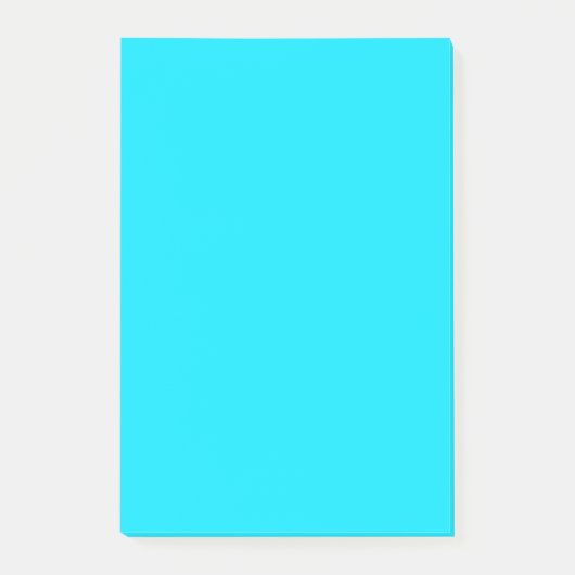 Turquoise Sky Blue Color Passen Sie das an! Post-it Klebezettel (Vorderseite)