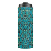Turquoise Snakeskin Thermosbecher (Vorderseite)