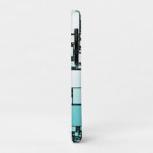 Turquoise Squared iPhone/iPad Case (Hinten/Links)