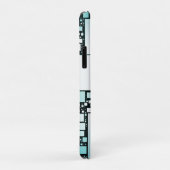 Turquoise Squared iPhone/iPad Case (Hinten/Rechts)