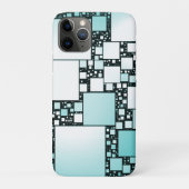 Turquoise Squared iPhone/iPad Case (Rückseite)
