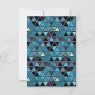 Turquoise Stained Glass Mosaic Southwest Dankeskarte