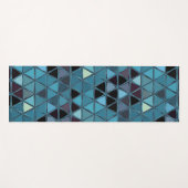 Turquoise Stained Glass Mosaic Southwest Yogamatte (Vorderseite (Horizontal))