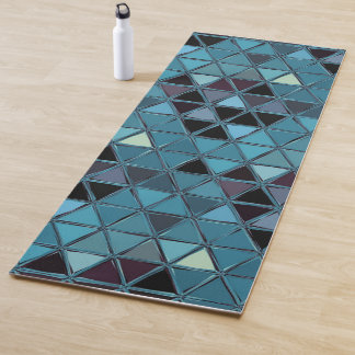 Turquoise Stained Glass Mosaic Southwest Yogamatte