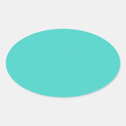 Turquoise Star Dust Ovaler Aufkleber (Vorderseite)
