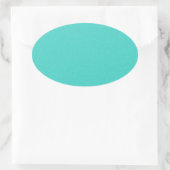 Turquoise Star Dust Ovaler Aufkleber (Tasche)