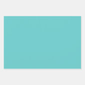 Turquoise Star Tiles Geometric Geschenkpapier Set (Vorderseite 2)