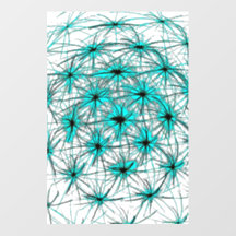 Turquoise Starburst – Premium Wall Decal