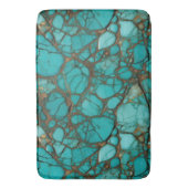 Turquoise Stone Crystals Badematte (Vorderseite Vertikal)