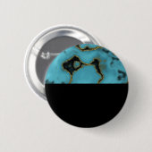 Turquoise Stone Gold und Black Button (Vorne & Hinten)