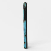 Turquoise Stone Gold und Black Case-Mate iPhone Hülle (Hinten/Links)