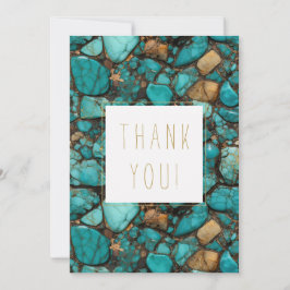 Turquoise Stones Vielen Dank Dankeskarte