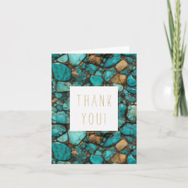 Turquoise Stones Vielen Dank Dankeskarte