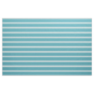 Turquoise Streifen individuell gestalteter Stoff