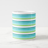Turquoise Stripe Tee Tasse (Vorderseite)