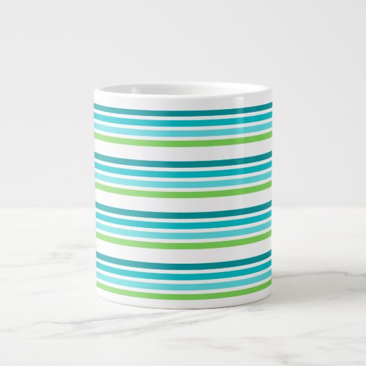 Turquoise Stripe Tee Tasse (Vorderseite)