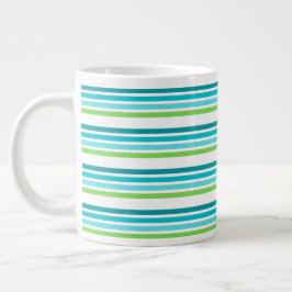 Turquoise Stripe Tee Tasse