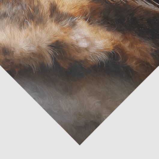 Turquoise Sunburst Ivory Stallion Tissue Paper Seidenpapier (Ausschnitt)