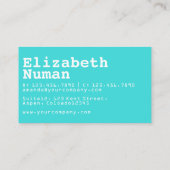 Turquoise Surfer Ticket Event Plane (Rückseite)