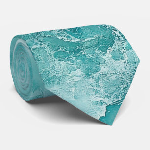 Turquoise Swirl Mens Neck Tie Krawatte