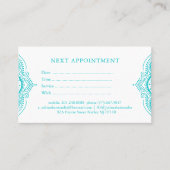 Turquoise-Terminkarte Terminkarte (Vorderseite)