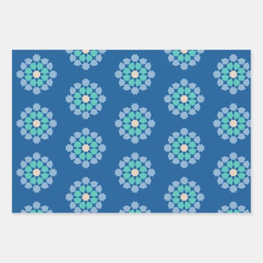 Turquoise Tranquility Geschenkpapier Set (Vorderseite 3)