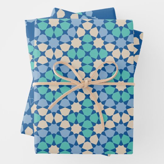 Turquoise Tranquility Geschenkpapier Set (Beispiel)